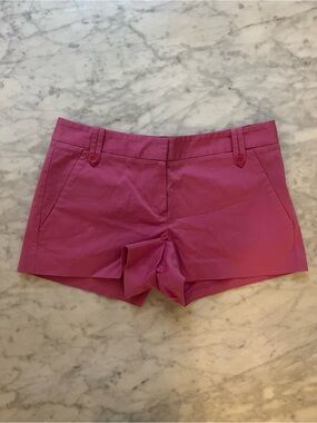 Theory pink cotton blend shorts 4
